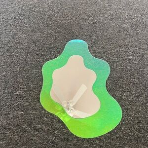 Abstract Green and Blue Mirror